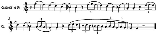 Bartók, Concerto for Orchestra, Fourth movement at measure 76